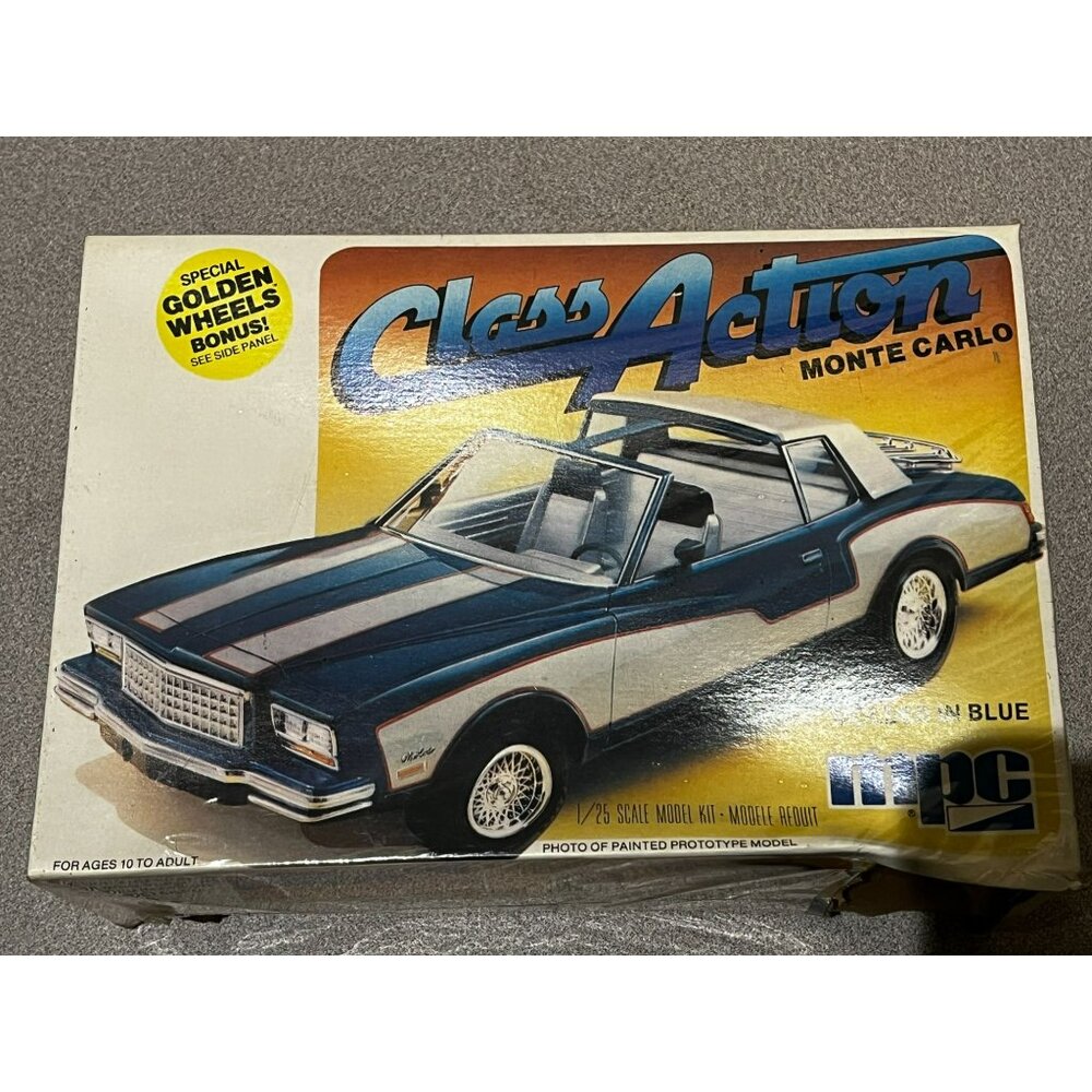 VINTAGE 1979 ISSUE CLASS ACTION MPC MONTE CARLO MODEL KIT UNBUILT Sealed
